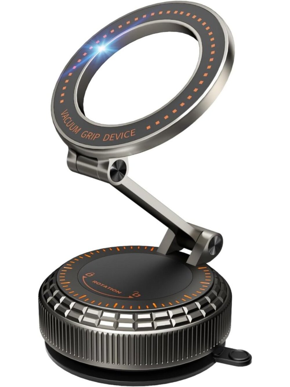 360° Adjustable Magnetic Car Phone Holder, Suction Cup Mount for iPhone